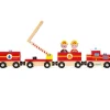 Janod Train en bois Pompiers Story