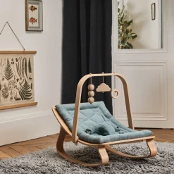 Charlie Crane Transat à balancement en bois de hêtre Levo Orage