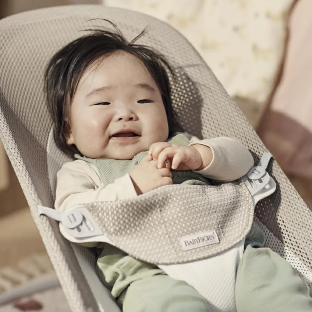 BabyBjörn Transat Balance Soft Mesh 3D Beige et gris