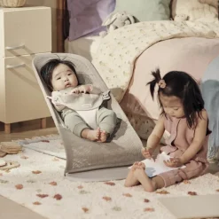 BabyBjörn Transat Balance Soft Mesh 3D Beige et gris - Reconditionné