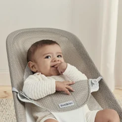 BabyBjörn Transat Balance Soft Mesh 3D Beige et gris - Reconditionné