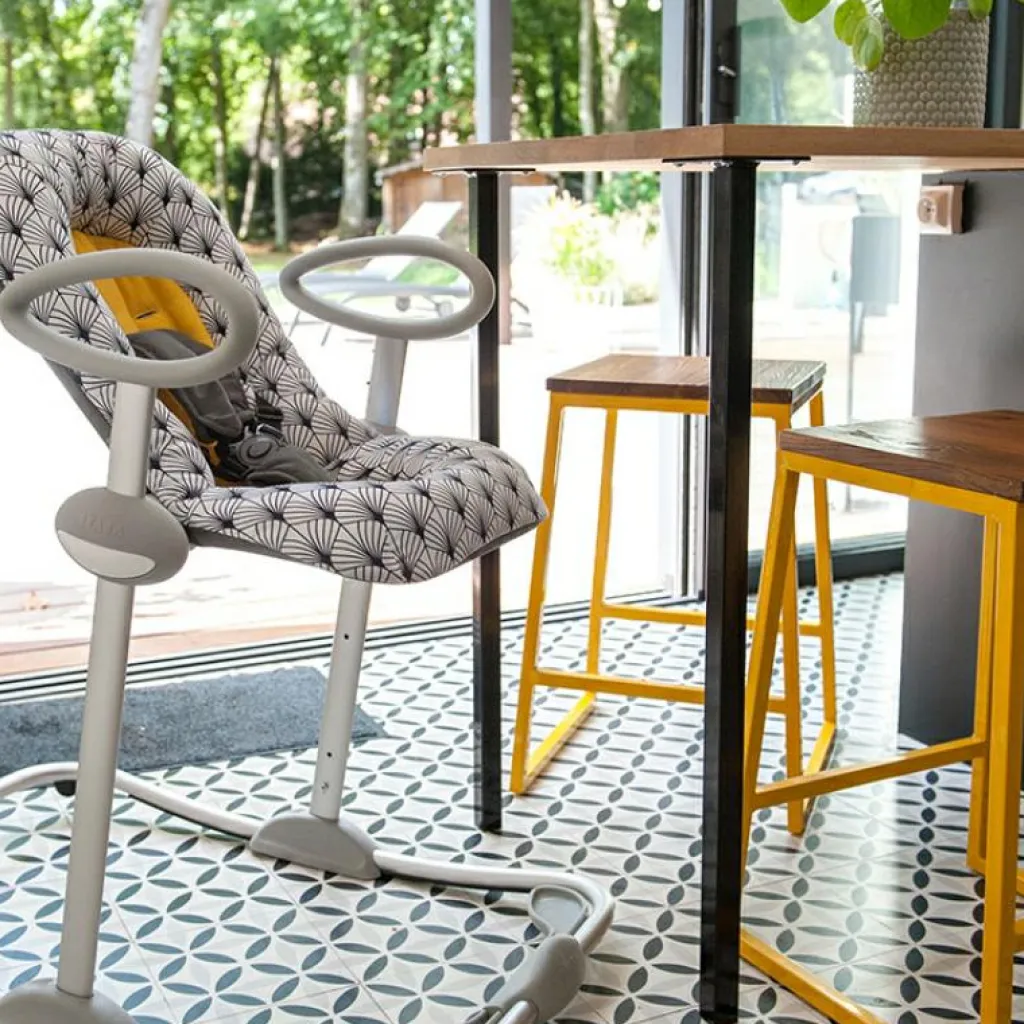 Béaba Transat bébé Up and Down III palmier jaune