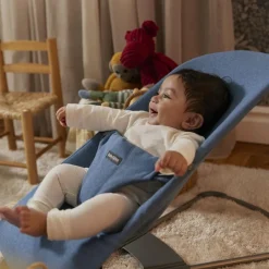 BabyBjörn Transat Bliss Mélange Tissé Chiné Bleu