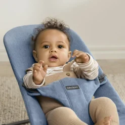 BabyBjörn Transat Bliss Mélange Tissé Chiné Bleu