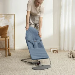 BabyBjörn Transat Bliss Mélange Tissé Chiné Bleu