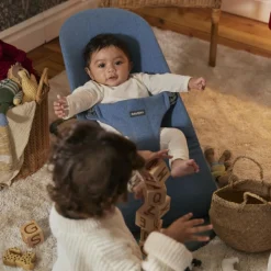 BabyBjörn Transat Bliss Mélange Tissé Chiné Bleu