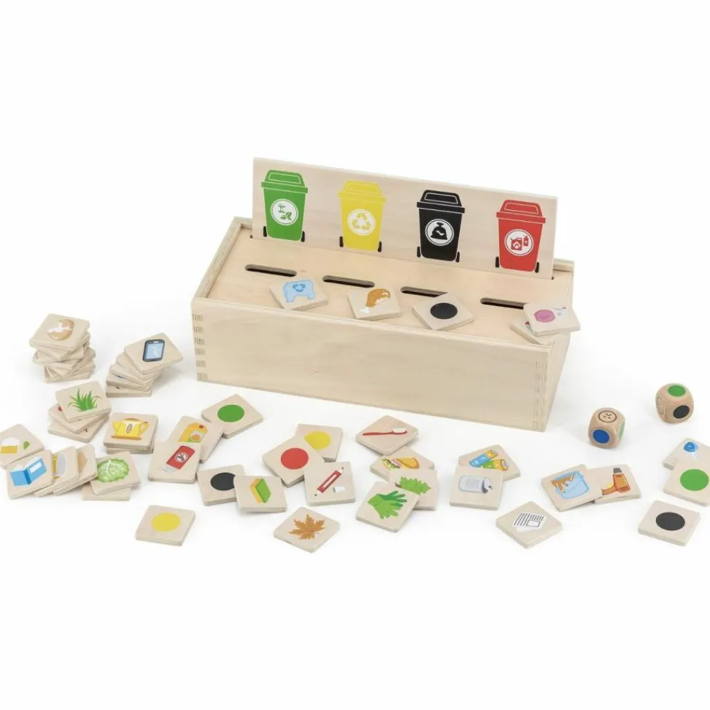 Sale Tri sélectif en bois Apprentissage Du Temps Et Quotidien