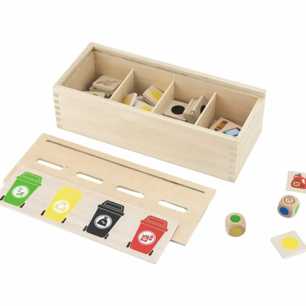 Sale Tri sélectif en bois Apprentissage Du Temps Et Quotidien