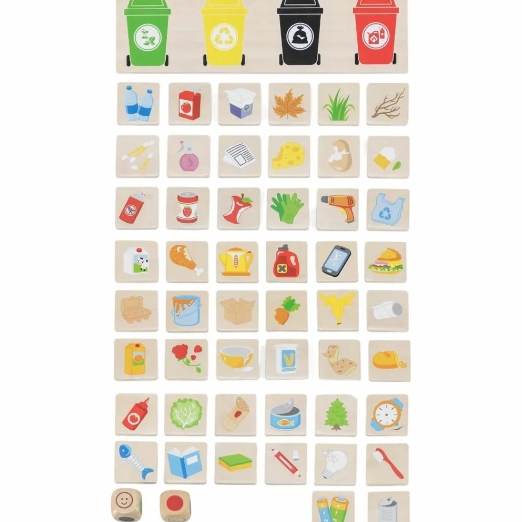 Sale Tri sélectif en bois Apprentissage Du Temps Et Quotidien