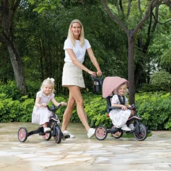 Globber Tricycle Trike Explorer Foldable 4 en 1 Pastel Rose