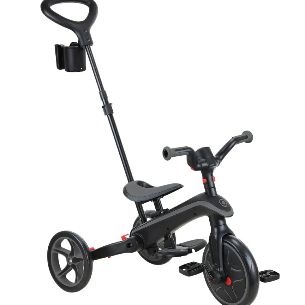 Globber Tricycle Trike Explorer Foldable 4 en 1 Noir-Gris