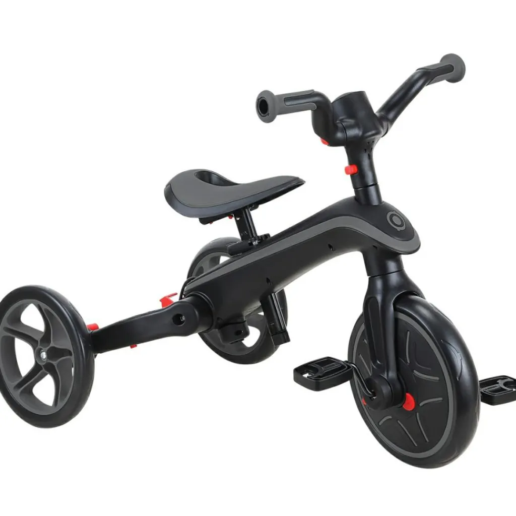 Globber Tricycle Trike Explorer Foldable 4 en 1 Noir-Gris