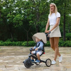 Globber Tricycle Trike Explorer Foldable V2 4 en 1 Taupe