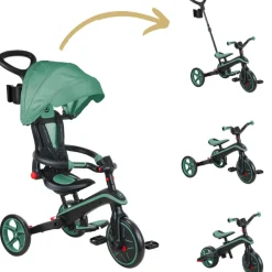 Globber Tricycle Trike Explorer Foldable 4 en 1 Olive