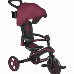 Globber Tricycle Trike Explorer Foldable V2 4 en 1 Bordeaux