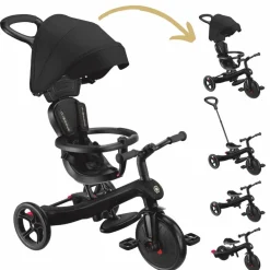 Globber Tricycle Trike Explorer V2 4 en 1 Noir