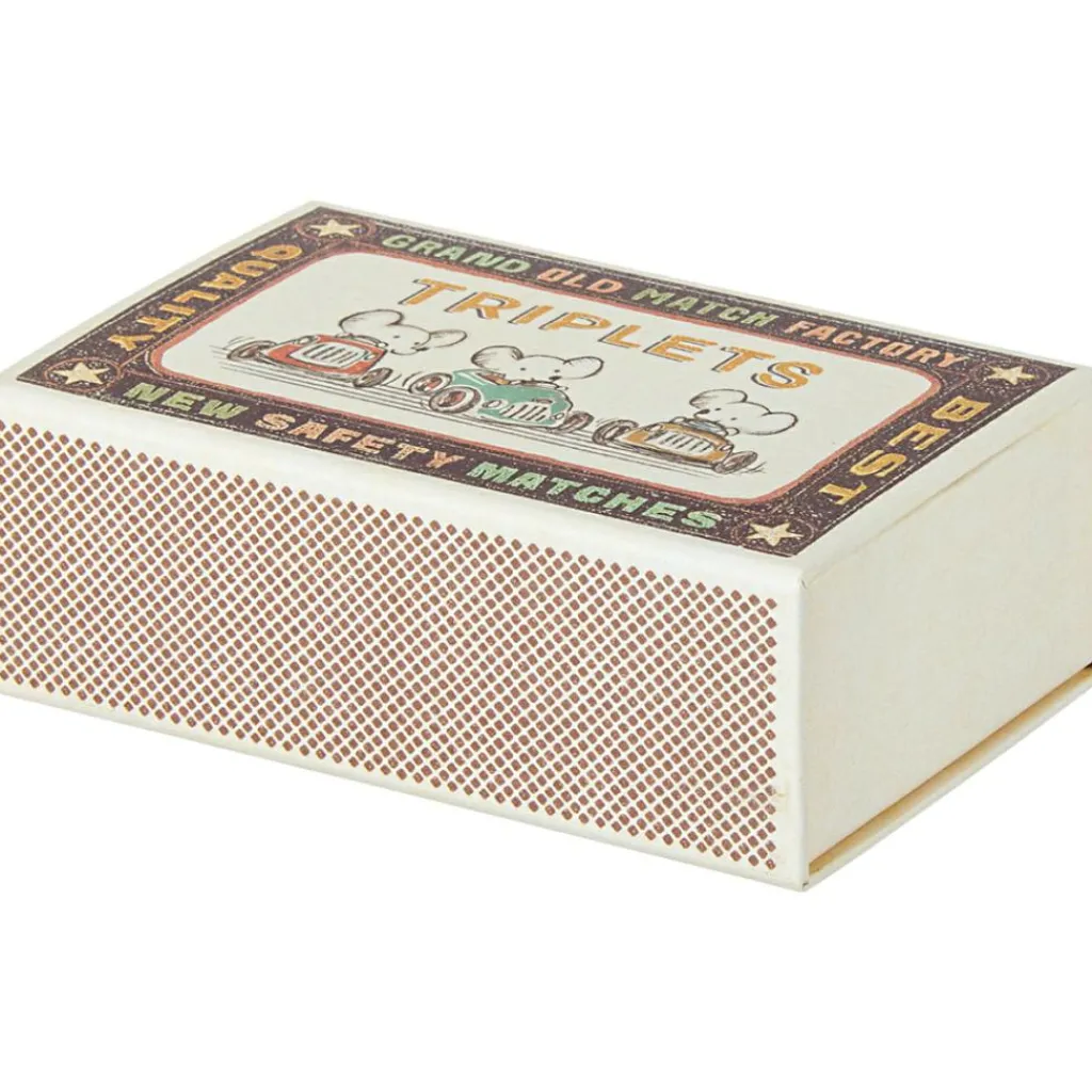 Maileg Triplés Bébés Souris dans leur boîte assortie