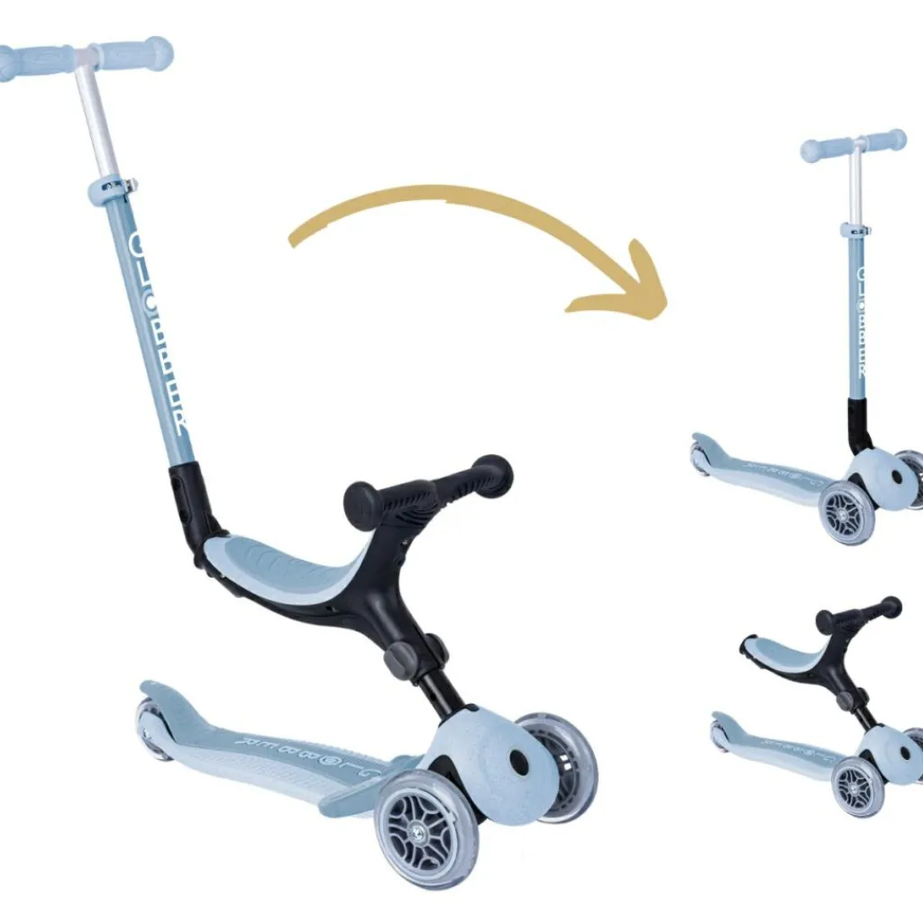 Trottinette Go up Activ'eco-logic Bleu Cassis Porteur Évolutif En Trottinette