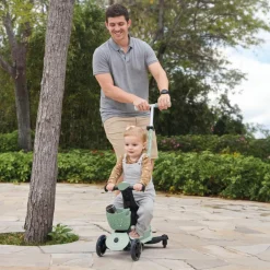 Globber Trottinette Go up Baby 360 Lights Sauge-Vert Olive