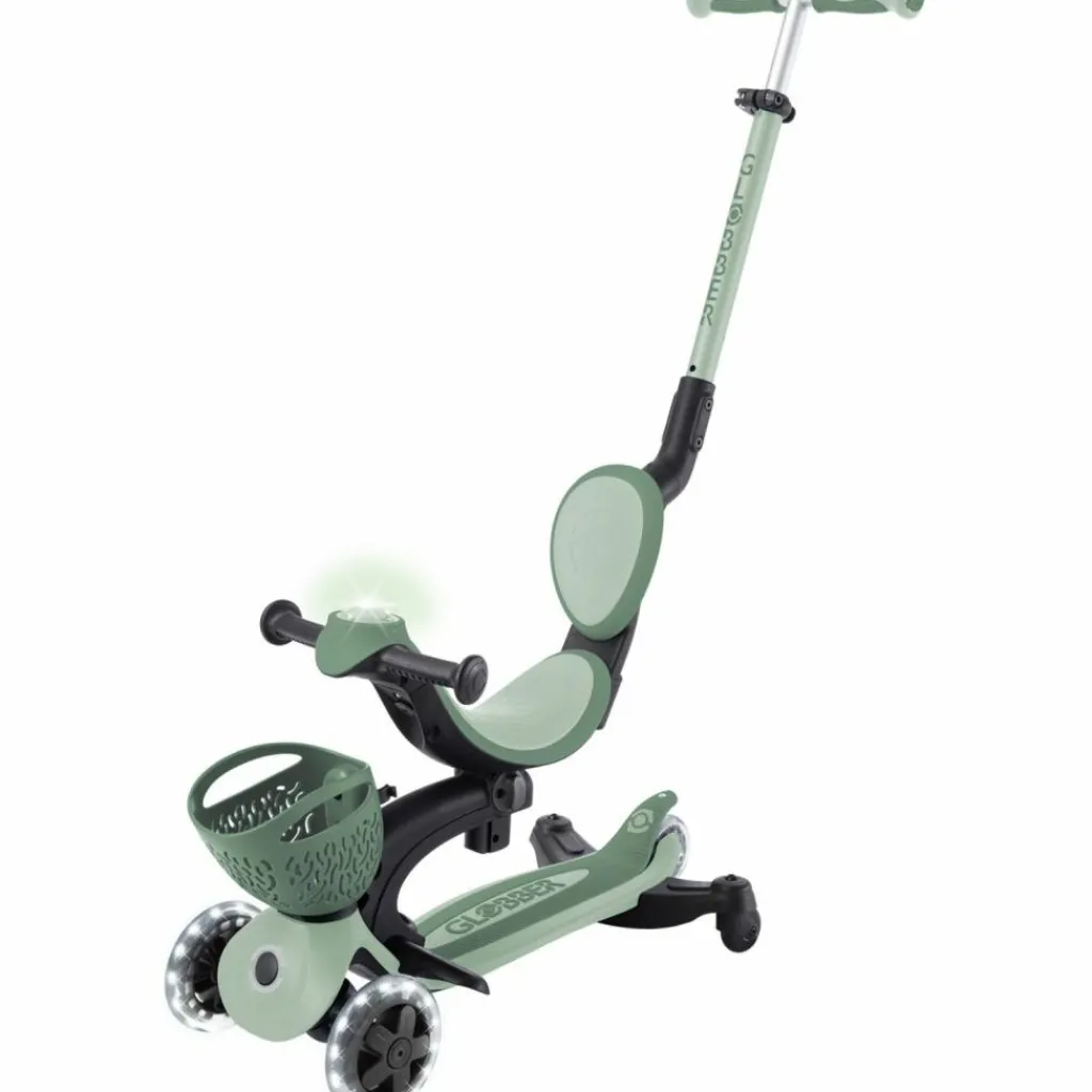 Globber Trottinette Go up Baby 360 Lights Sauge-Vert Olive