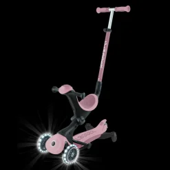 Trottinette Go up Deluxe Lights eco-logic 360° Framboise Porteur Évolutif En Trottinette