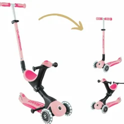 Online Trottinette Go up Deluxe Lights Pastel Rose Porteur Évolutif En Trottinette