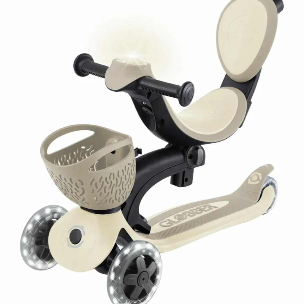 Discount Trottinette Gp up Baby 360 Lights Beige-Taupe Porteur Évolutif En Trottinette