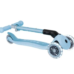 Globber Trottinette Junior Foldable Ecologic Lights Bleu Cassis