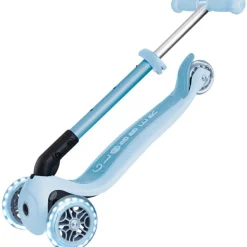 Globber Trottinette Junior Foldable Ecologic Lights Bleu Cassis