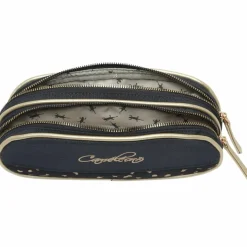 Caméléon Trousse 2 compartiments Navy Gold Leopard