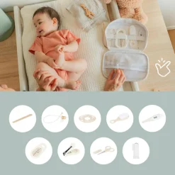 Babymoov Trousse de soin sable (9 pièces)