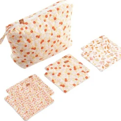 Sauthon Trousse de toilette + 6 carrées éponge Esmée