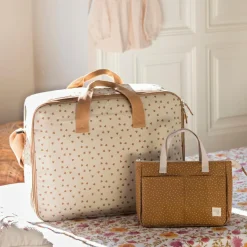 Walking Mum Trousse de toilette à pois Poppy Cannelle