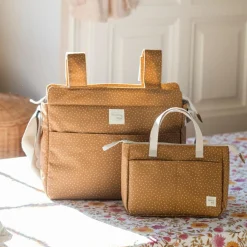 Walking Mum Trousse de toilette à pois Poppy Cannelle