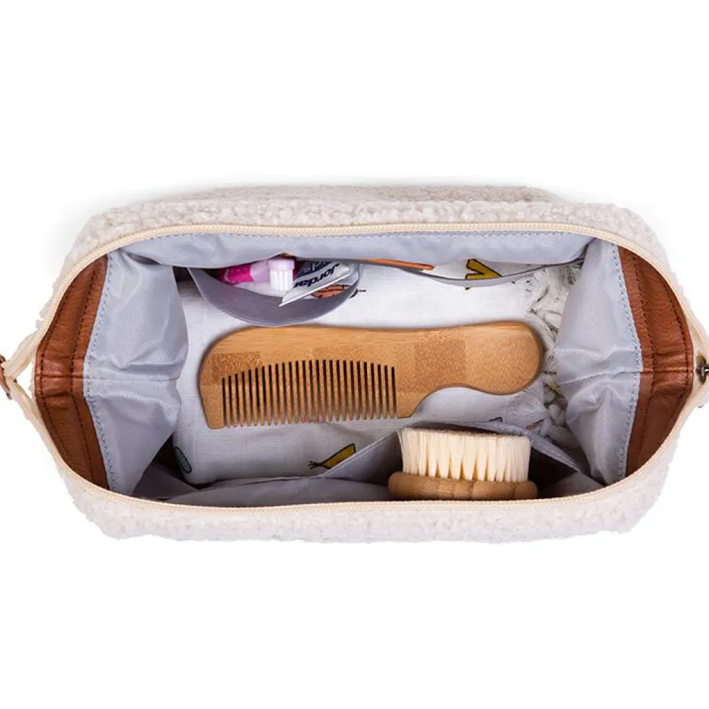 Childhome Trousse de toilette Baby necessities Teddy écru