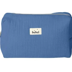 BEBEL Trousse de toilette effet lin bleu capri