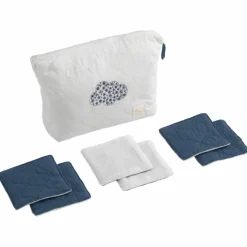 Sauthon Trousse de toilette et 6 carrés éponges Petit Nuage