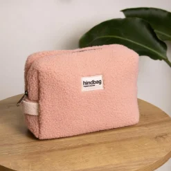 Hindbag Trousse de toilette Leon Teddy Rose poudrée