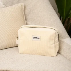 Clearance Trousse de toilette Leon Velours Crème Vanity / Trousse De Toilette