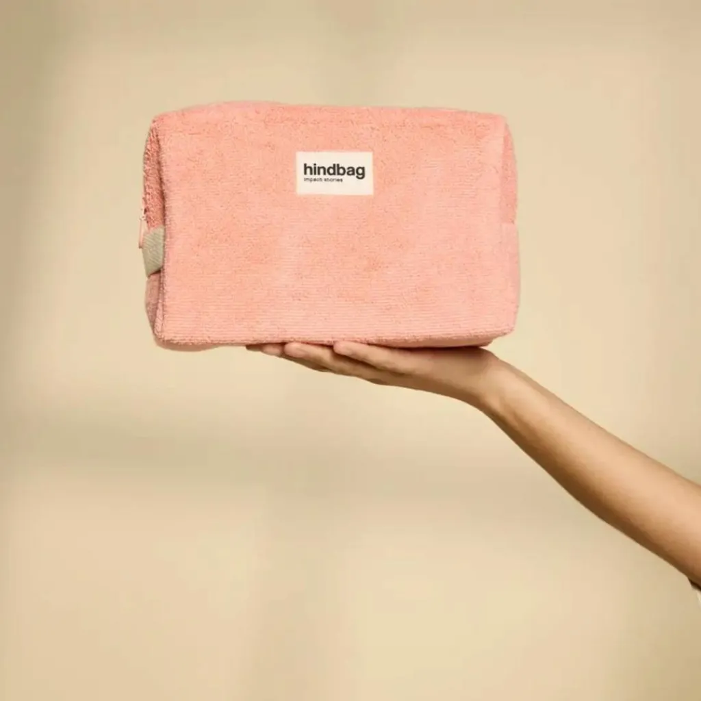 Hindbag Trousse de toilette Leon en éponge Rose