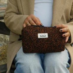 BEBEL Trousse de toilette mini Léopard noir