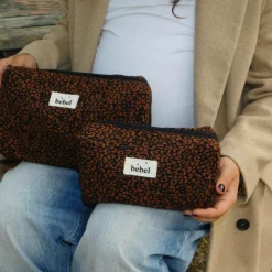 BEBEL Trousse de toilette mini Léopard noir