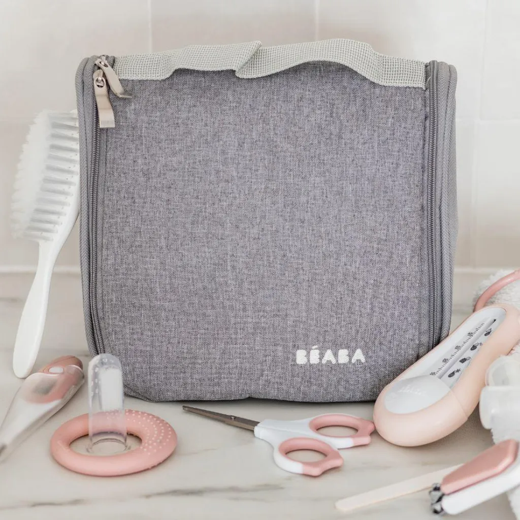 Béaba Trousse de toilette old pink (9 accessoires)