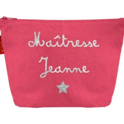 Les Griottes Trousse de toilette rose grenadine (personnalisable)