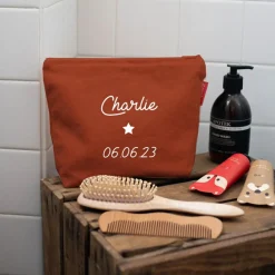 New Trousse de toilette terracotta (personnalisable) Vanity / Trousse De Toilette