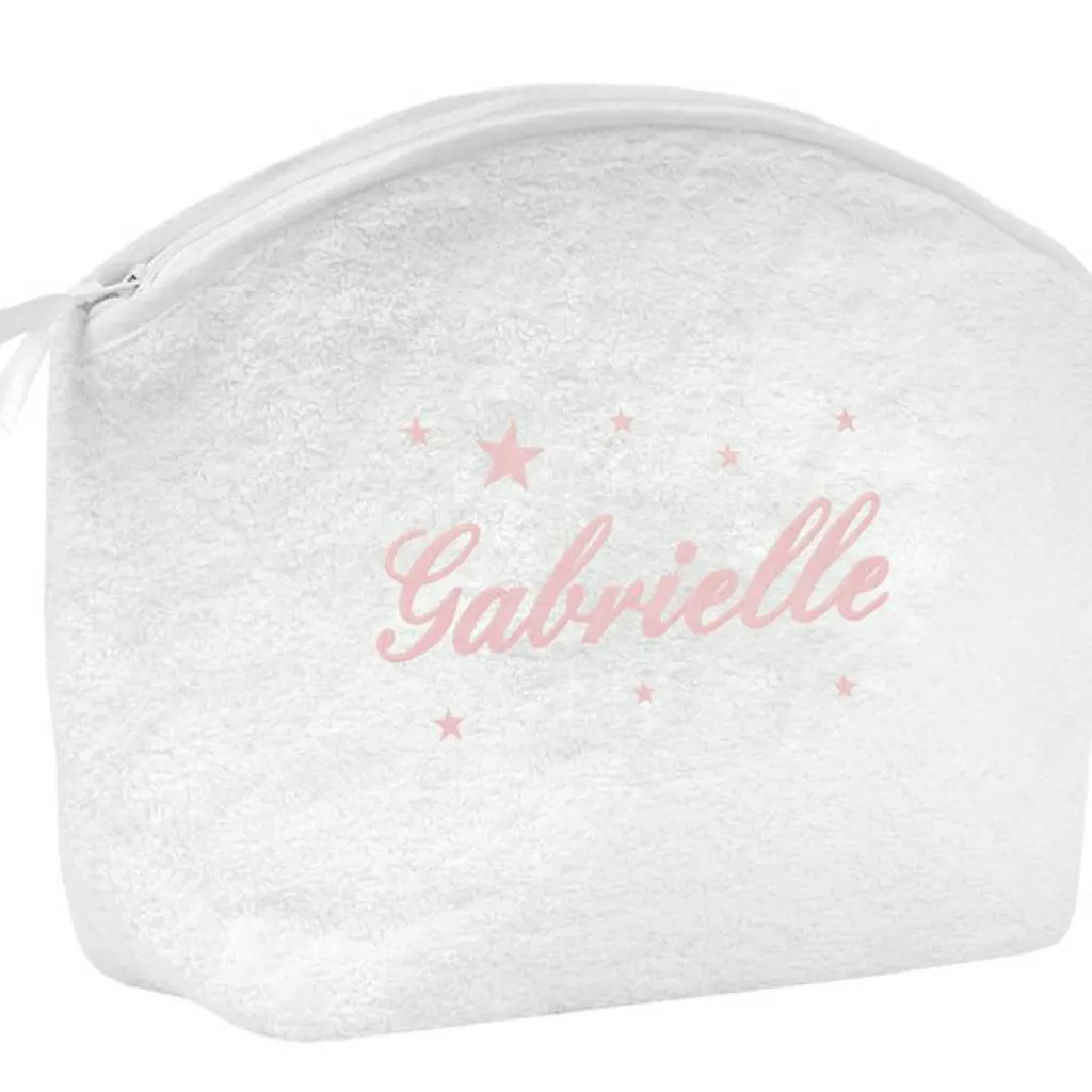 ANVIE Trousse de toilette étoile rose (personnalisable)