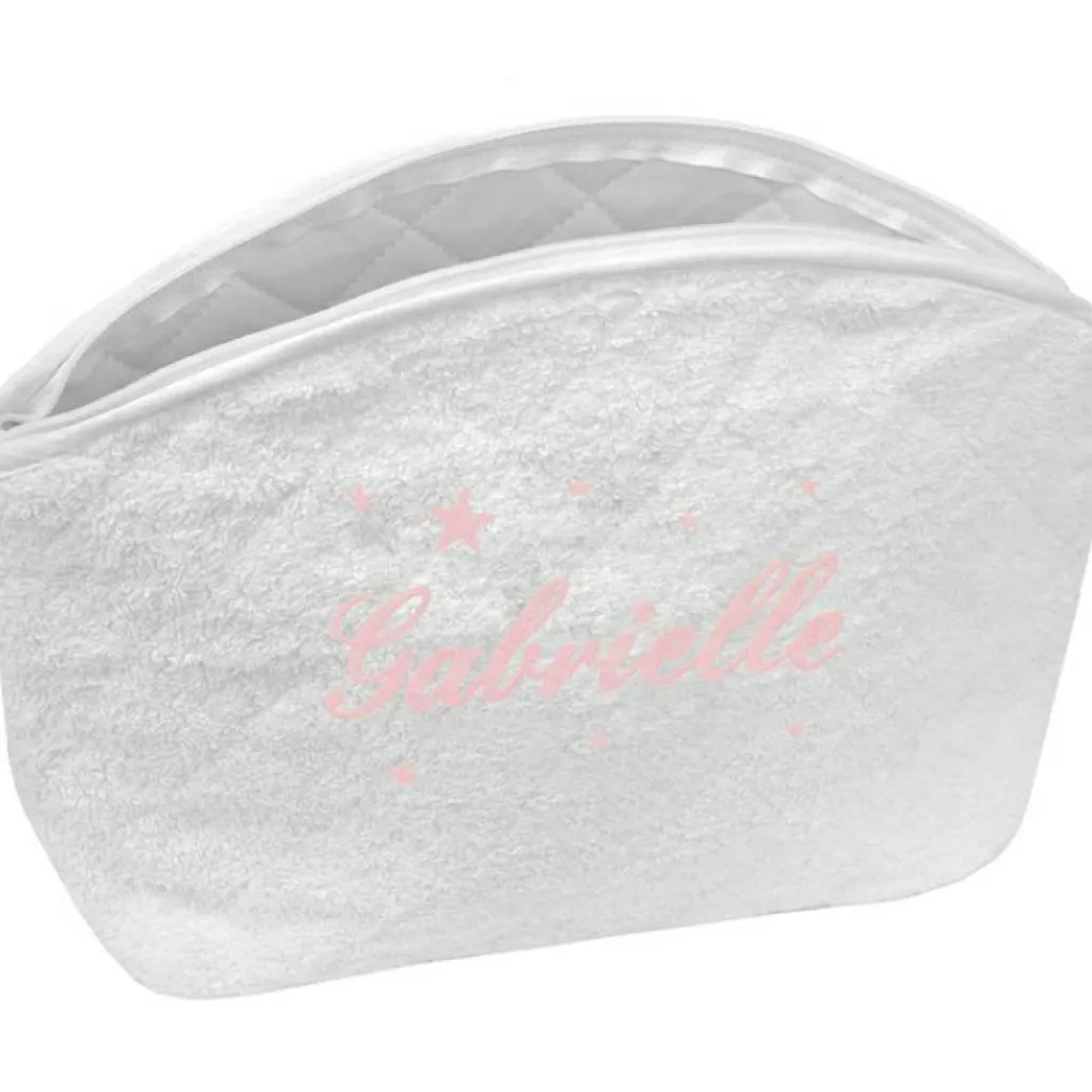 ANVIE Trousse de toilette étoile rose (personnalisable)