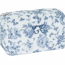 Sale Trousse de toilette Toile de Jouy bleu Vanity / Trousse De Toilette