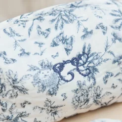 Sale Trousse de toilette Toile de Jouy bleu Vanity / Trousse De Toilette