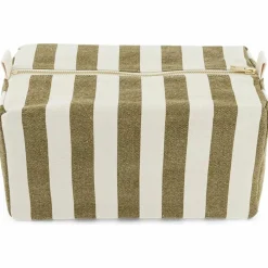 Hot Trousse de toilette Vic rayée Olive-Greige Vanity / Trousse De Toilette